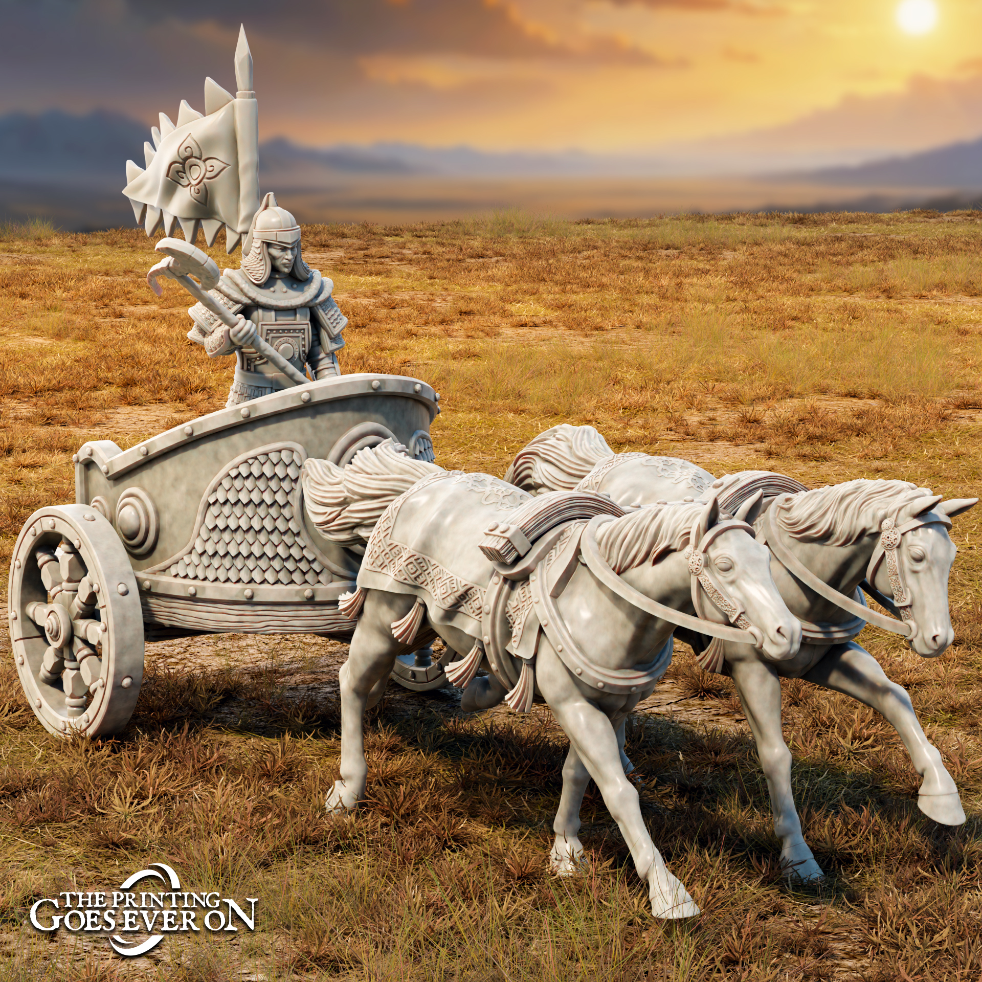Golden Khanate Charriot - Presupported
